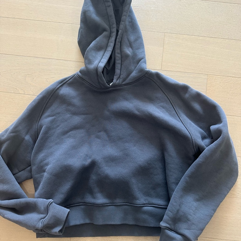 Outdoor Voices Grey Cropped Pullover Sweater